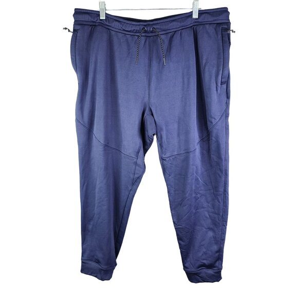 Mens Blue All In Motion Jogger Pants Water Resistant 28" Inseam Size XL - Picture 1 of 12